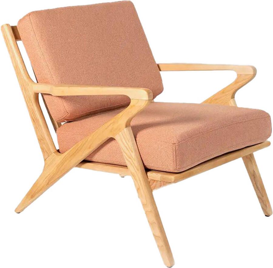 Sissy-Boy Houten stoel mid century roze