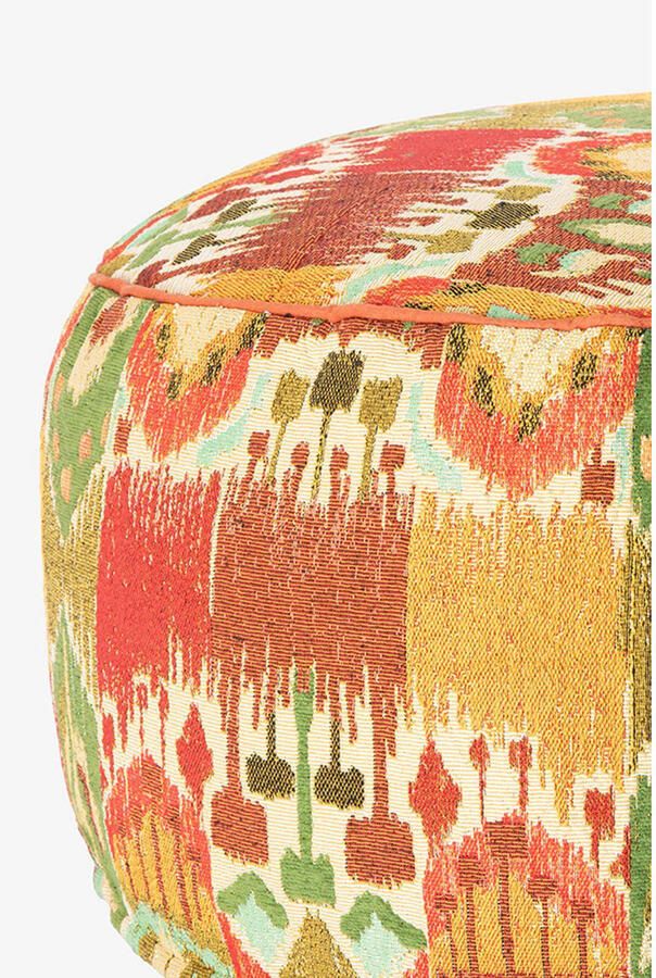Sissy-Boy Multicolour jacquard poef met ikat dessin - Foto 2