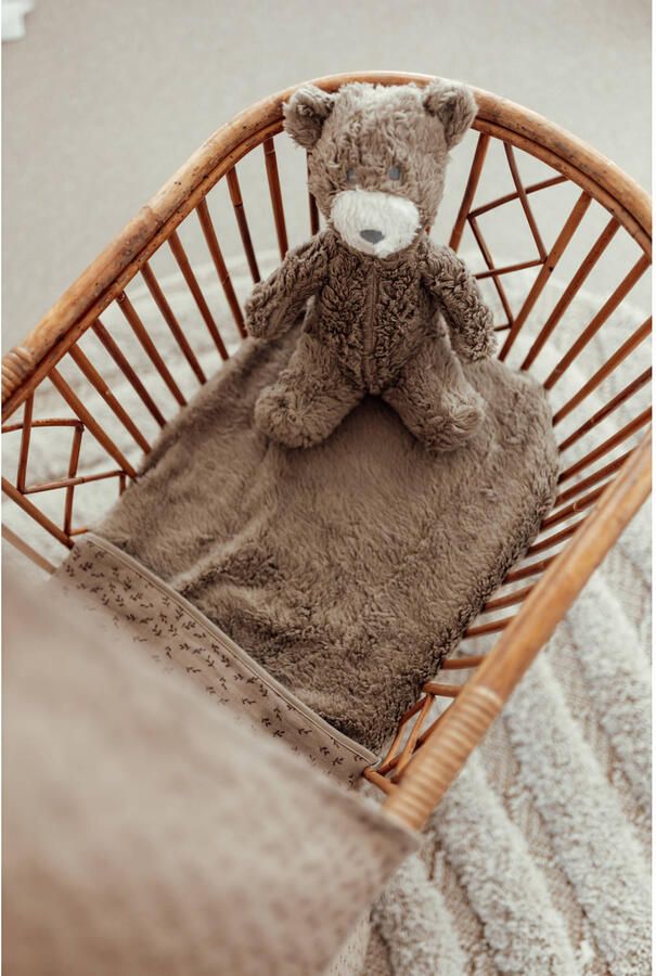 Snoozebaby wiegdeken met teddy hazel brown