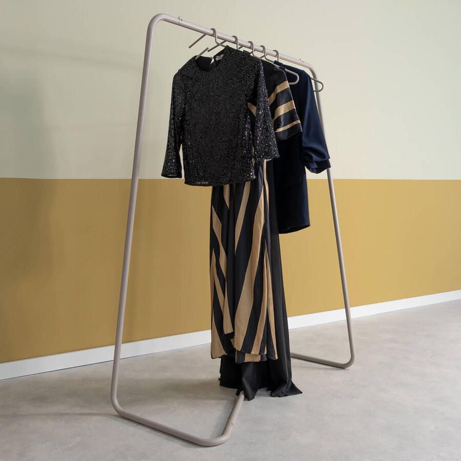 Spinder Design kledingrek Hang-On Silky Taupe Staal