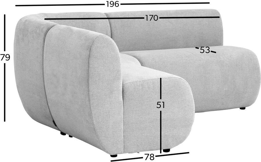 Studio LIVIT eetkamerbank Delia 196 cm - Foto 3