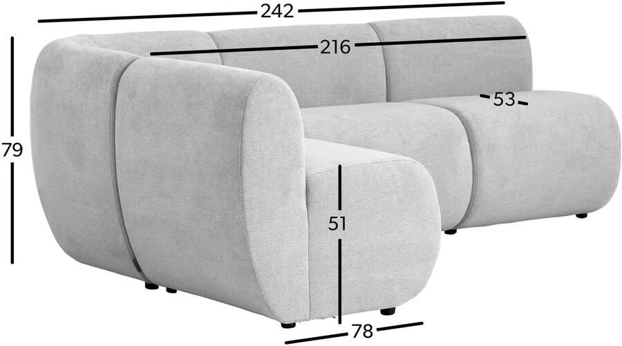 Studio LIVIT eetkamerbank Delia 242 cm - Foto 3