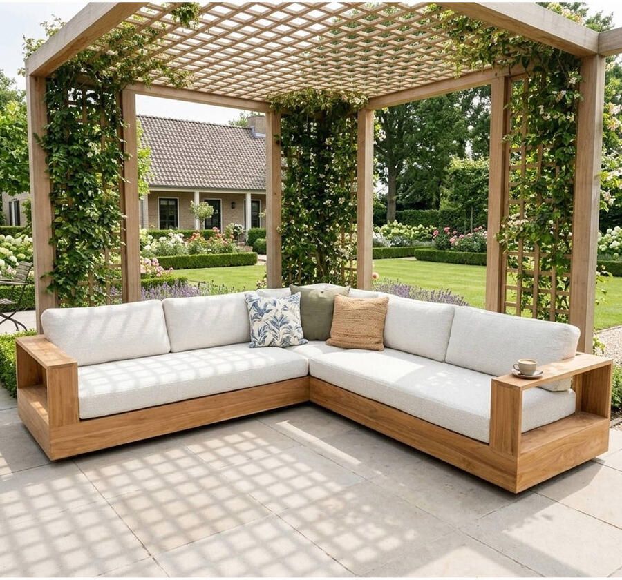 Studio LIVIT loungebank Cereme teak - Foto 3