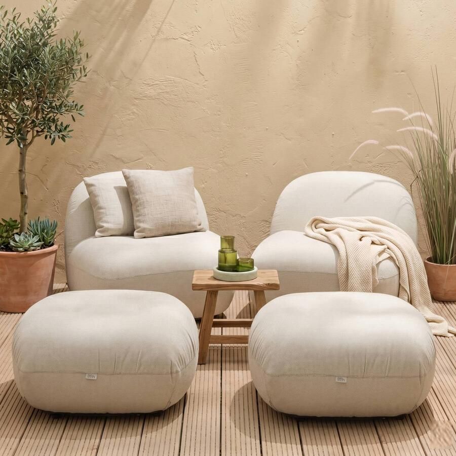 Studio LIVIT All Weather loungestoel Toro met hocket (set van 2)