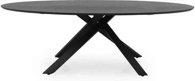 Tenzo Ovale eettafel Ariadne 240x120 cm-zwarte es
