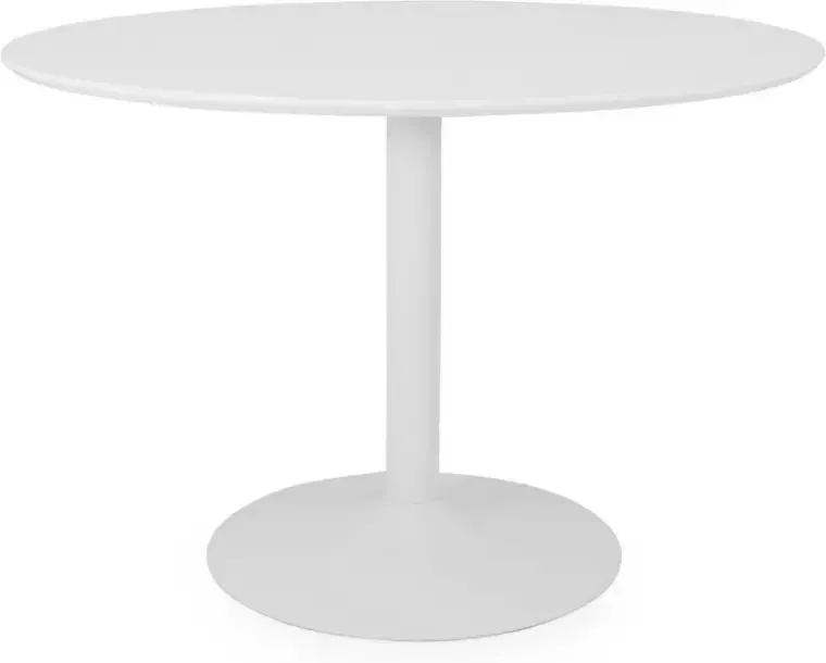 Tenzo eetkamertafel Taco wit 74xØ110 cm Leen Bakker