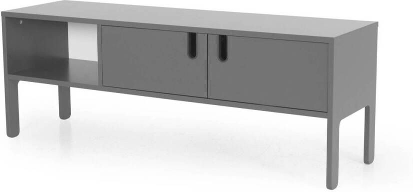 Tenzo tv-meubel Uno 2-deurs grijs 50x137x40 cm Leen Bakker - Foto 3