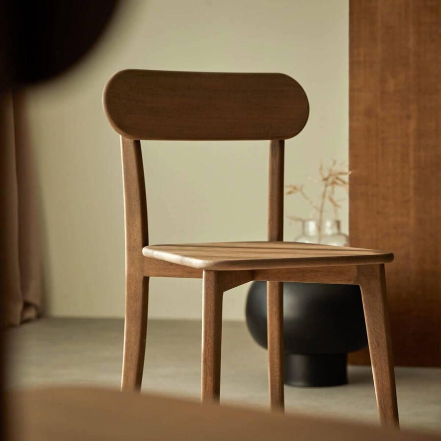 Tikamoon Stoelen van bruin eikenhout Abel - Foto 3