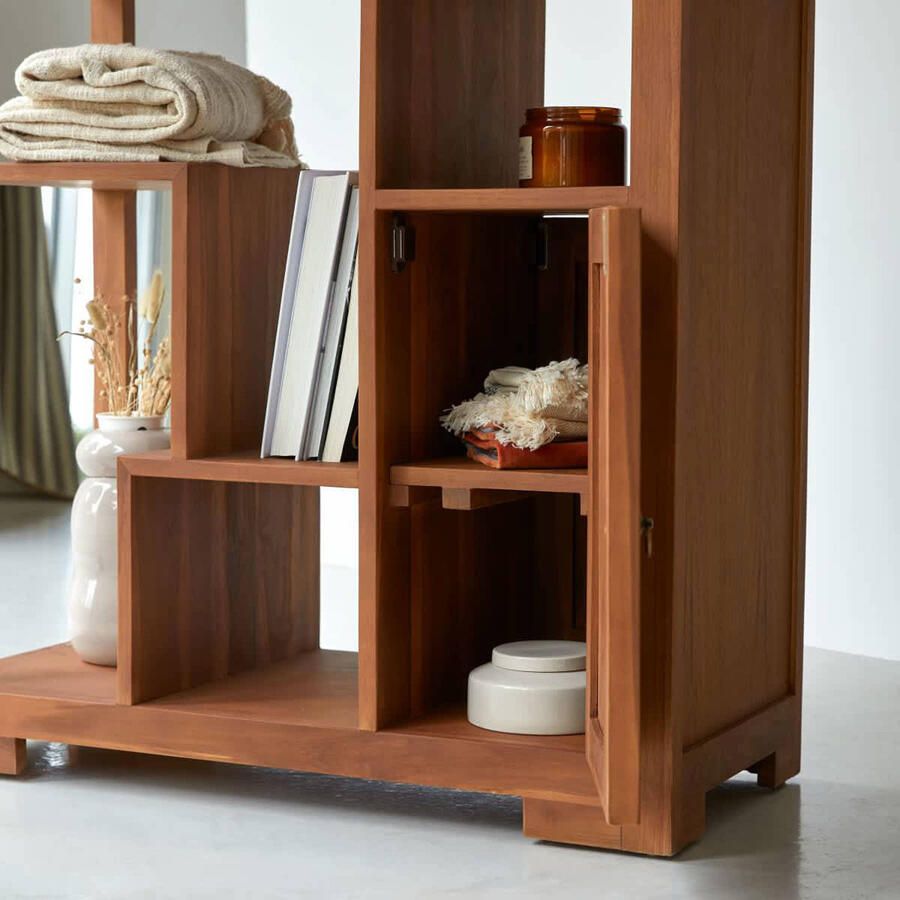 Tikamoon Alco Tipo Massief teakhouten boekenkast - Foto 2