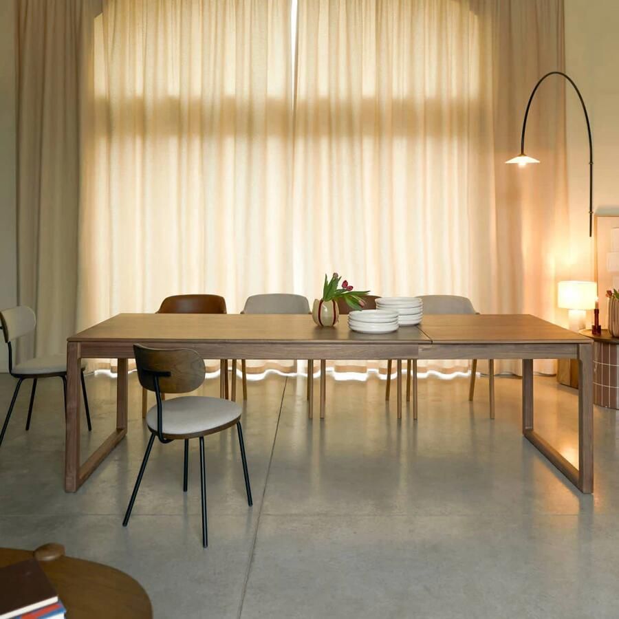 Tikamoon Massief notenhouten tafel 260x90 Arto