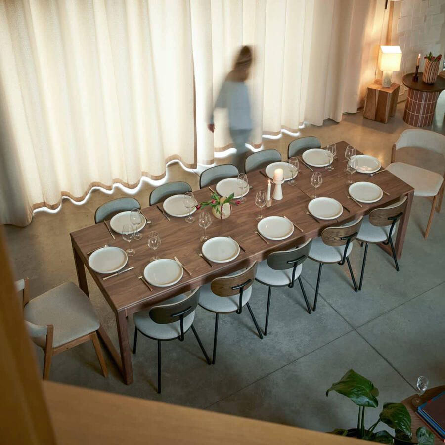 Tikamoon Massief notenhouten tafel 260x90 Arto - Foto 2