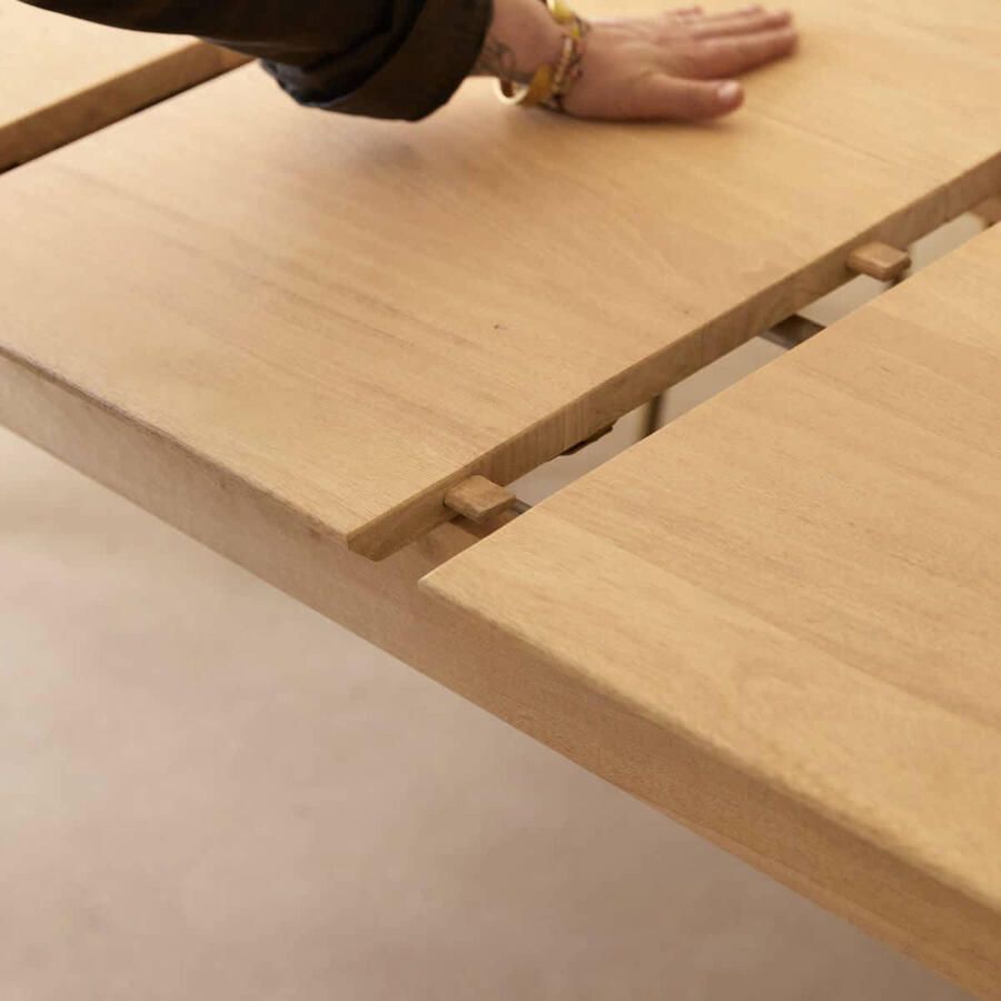 Tikamoon Uitschuifbare tafel in massief mangohout 220x88 Cloé - Foto 3