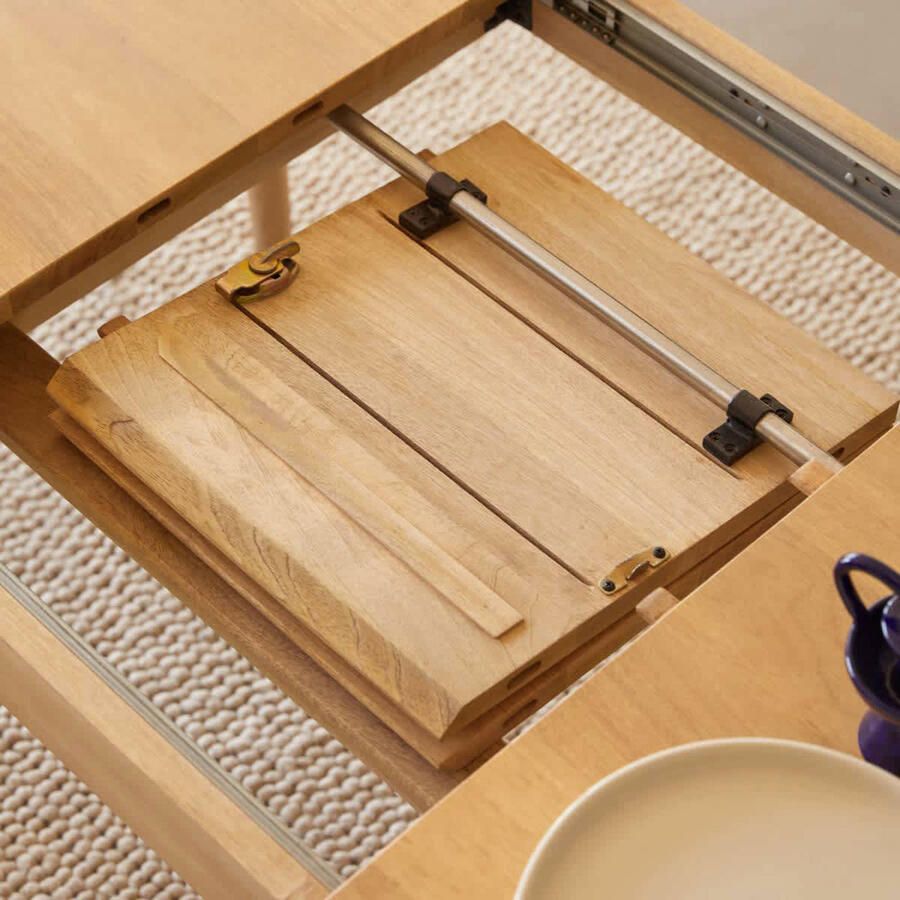 Tikamoon Uitschuifbare tafel in massief mangohout 190x88 Cloé - Foto 3