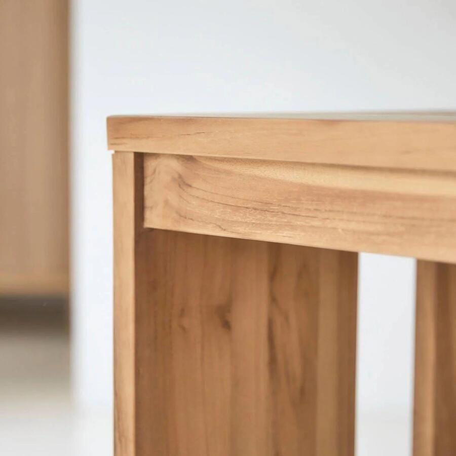 Tikamoon Eden Bureau van massief teak met opbergkastje - Foto 3