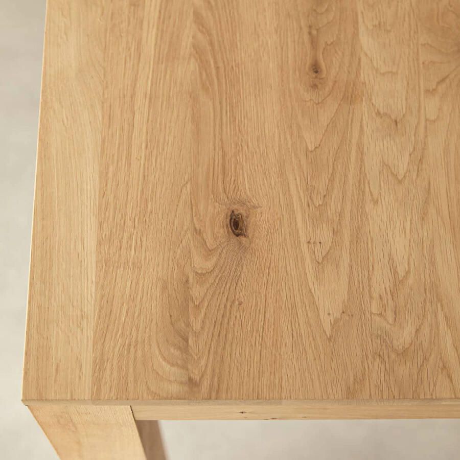Tikamoon Rechthoekige tafel in massief eiken voor 4-6 personen - Foto 2