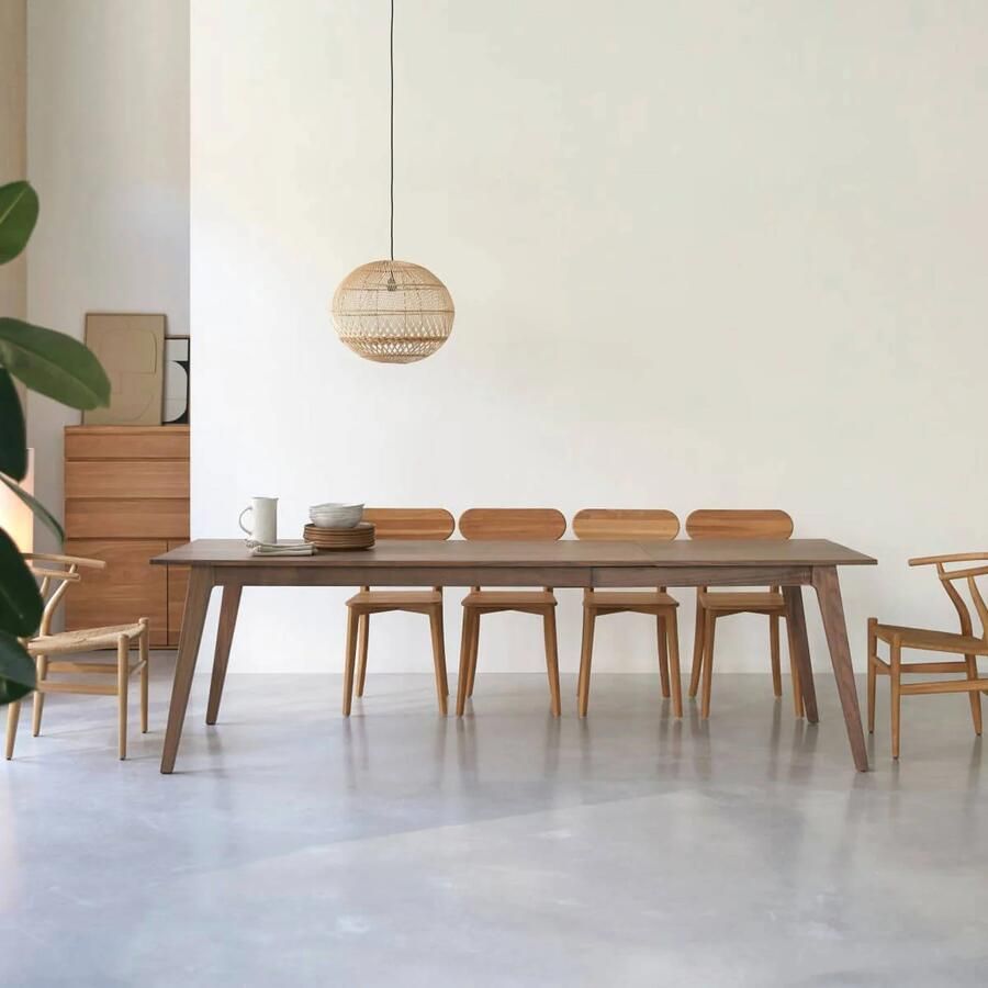 Tikamoon Massief notenhouten tafel 260x91 Esmée