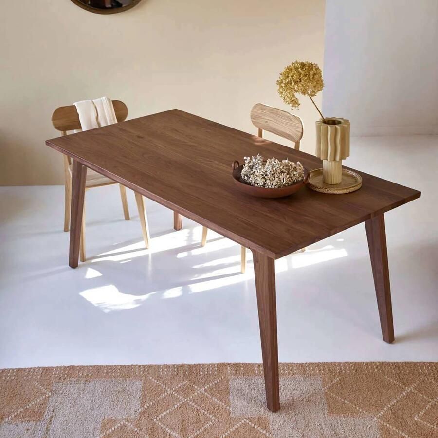 Tikamoon Esmée Tafel van massief notenhout voor 6|8 personen. - Foto 3