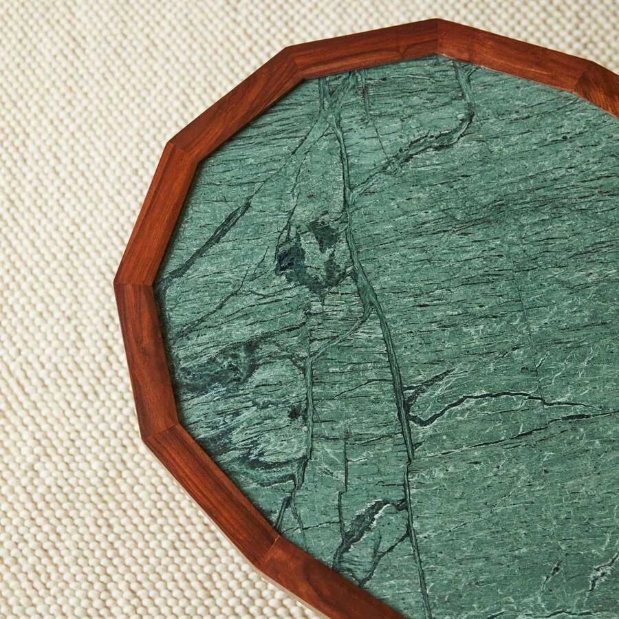 Tikamoon Jade Massief palissander en marmeren salontafel - Foto 3