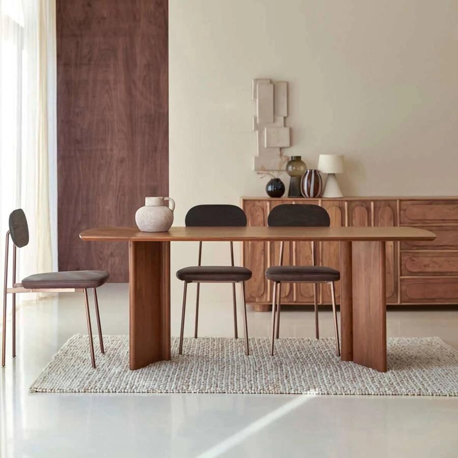 Tikamoon Acaciahouten tafel 200x90 Suzanne - Foto 3