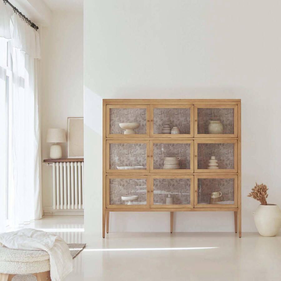 Tikamoon Eiken vitrinekast 160 Tana