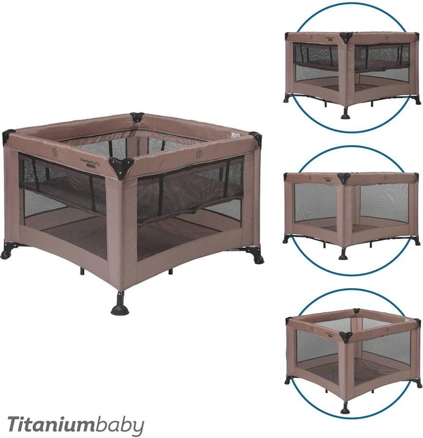 Titaniumbaby Opvouwbare box SMART Mason met verhoger 100 x 100