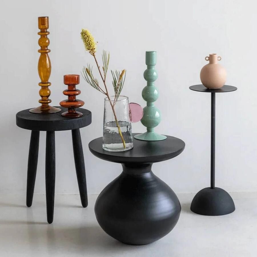 Urban Nature Culture bijzettafel M Black Ø 21* 66 CM - Foto 3