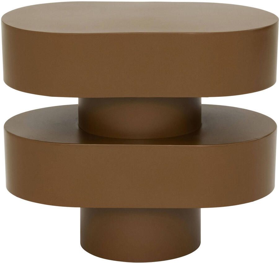 Urban Nature Culture Bijzettafel Ovaali Golden Brown