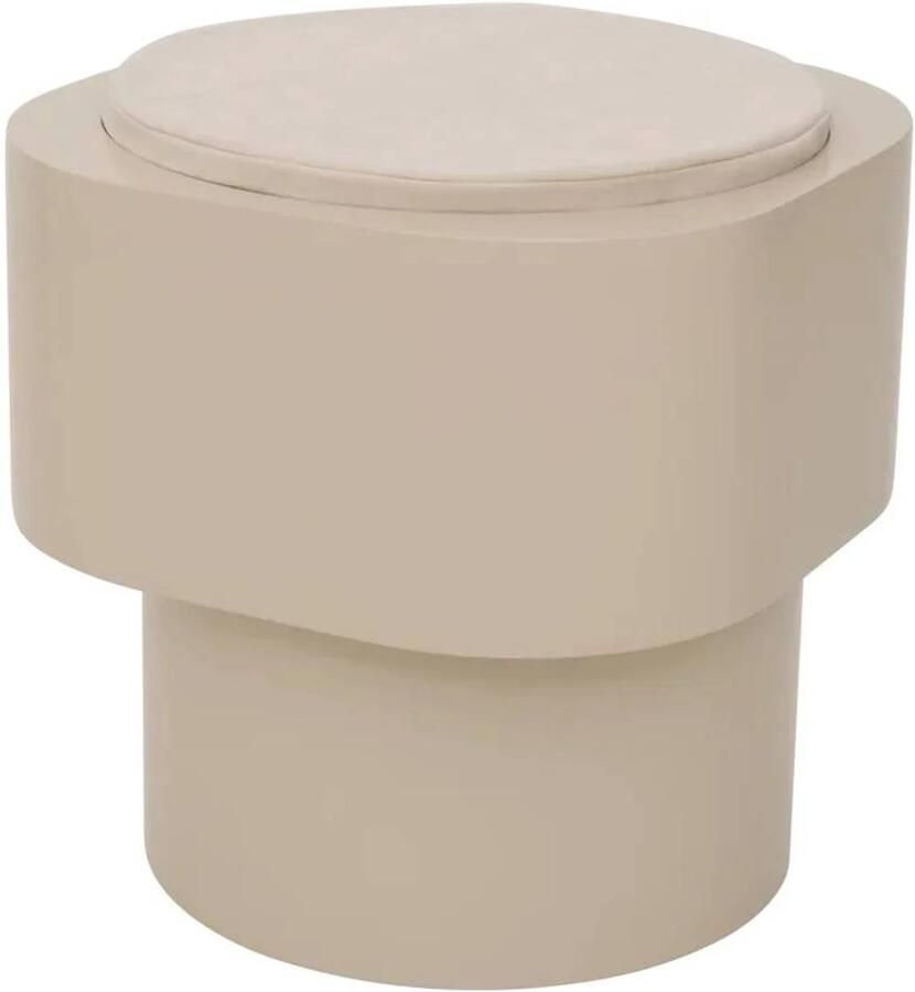 Urban Nature Culture Bijzettafel Tabouret Pale khaki