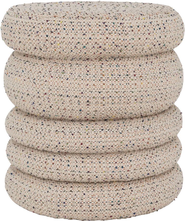 Urban Nature Culture poef Cinco Multicolor Diameter 39cm Hoogte 43cm - Foto 2