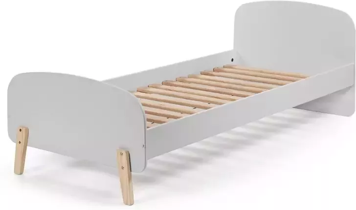 Vipack Kiddy Kinderbed met Lattenbodem 90x200 cm Grijs - Foto 3