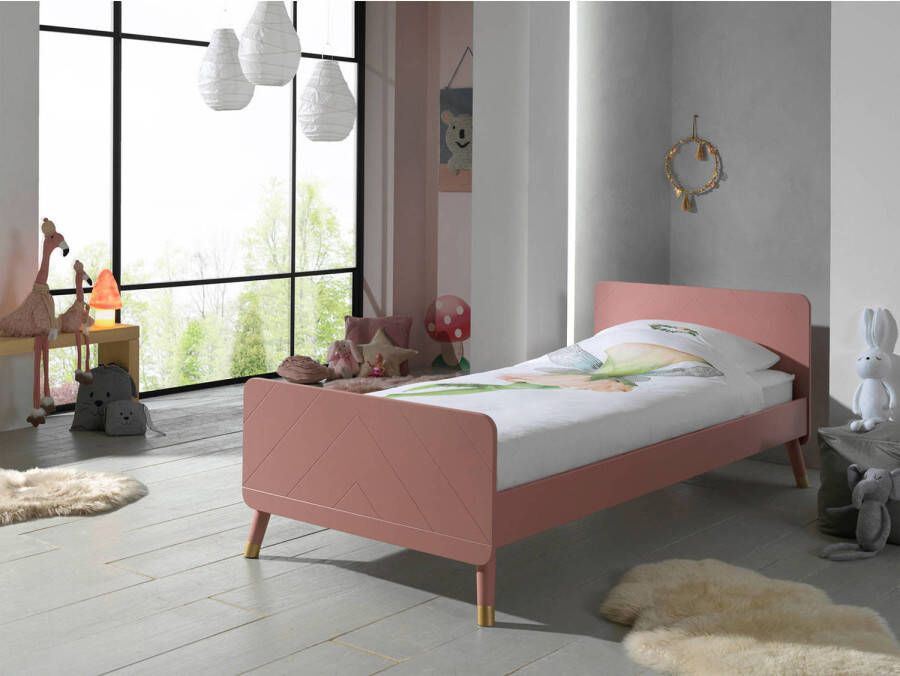Vipack Bed Billy 90 x 200 cm roze