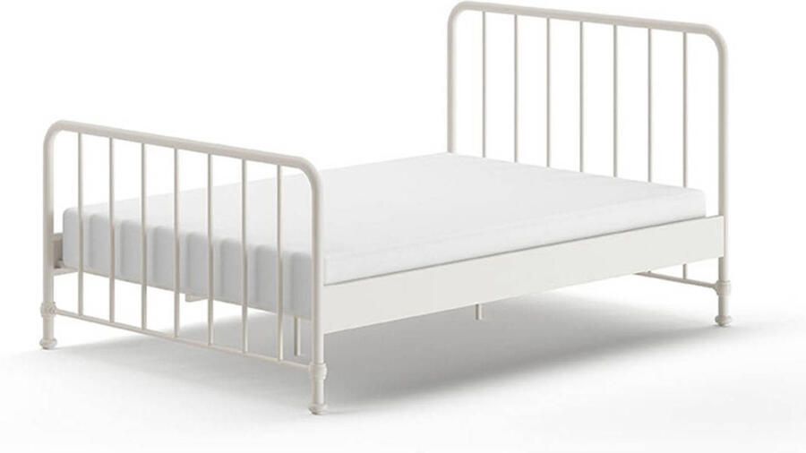 Vipack EMOB Twijfelaar Bronxx metaal 140x200 mat blauw denim Metalen tweepersoonsbedden Blauw Metaal Metalen tweepersoonsbedden Tweepersoons Normaal bed Op voorraad - Foto 10