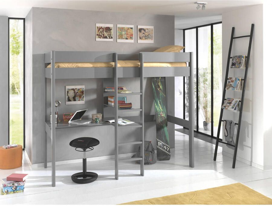 Vipack hoogslaper Lena met bureau 2 legplanken - Foto 2