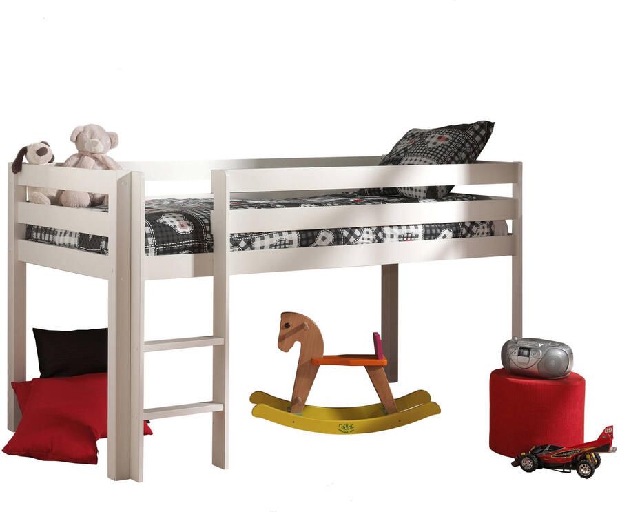 Vipack halfhoogslaper Pino met bureau incl. kast wit 114x105x209 3 cm Leen Bakker - Foto 2