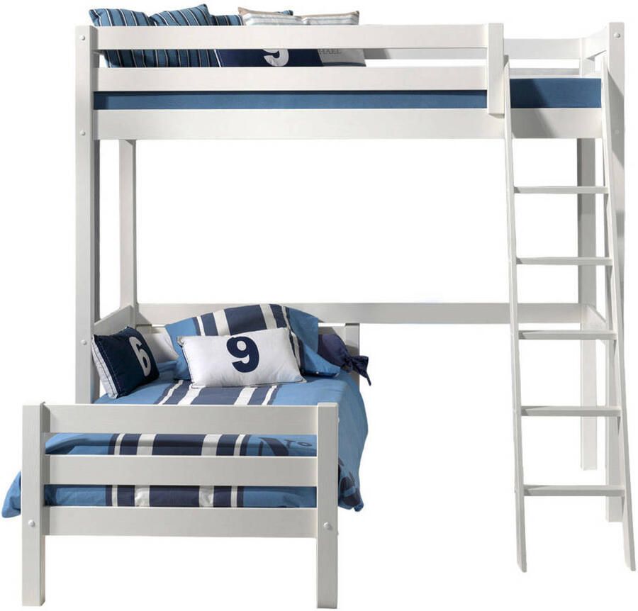 Vipack slaper Claire met bed Anne 90x200 Wit