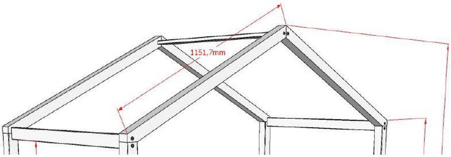 Vipack Ombouwset voor huisbed Forrest massief beukenhout wit - Foto 2