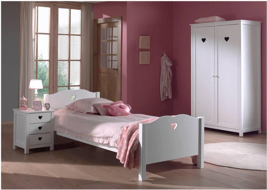 Vipack 2-deurs kledingkast Amori wit 190x110x57 cm Leen Bakker