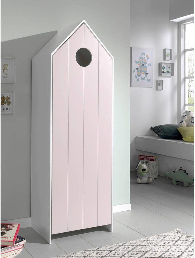 Vipack Kast Casami met deur 58 x 172 x 37 cm roze - Foto 3