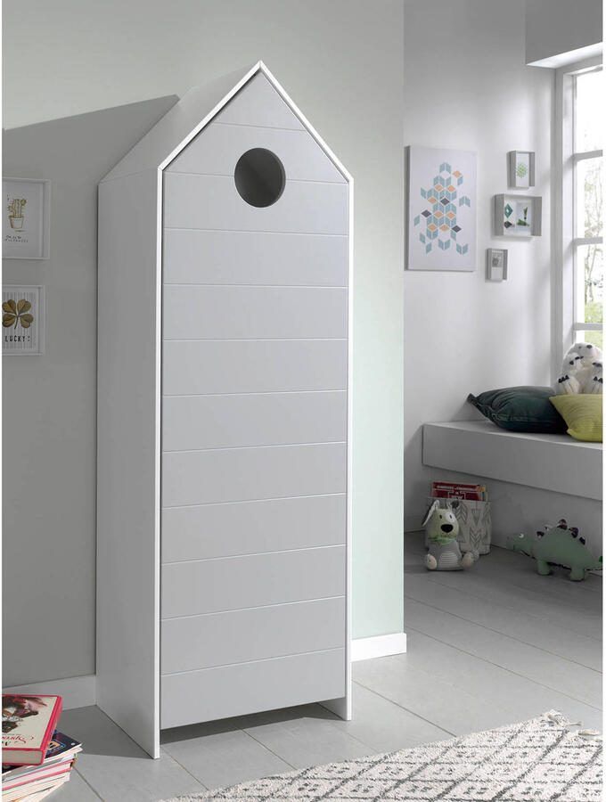 Vipack Kast Casami met deur 58 x 172 x 37 cm grijs - Foto 4