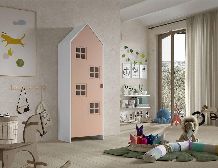 Vipack Kledingkast Casami Bruges 58x37x172 cm Roze - Foto 4