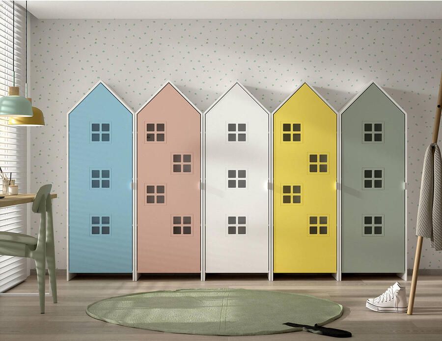 Vipack Kledingkast Casami Bruges 58x37x172 cm Roze - Foto 2