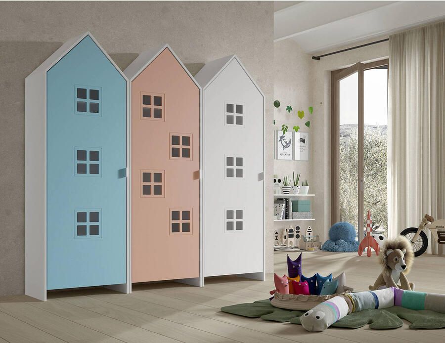 Vipack Kledingkast Casami Bruges 58x37x172 cm Roze - Foto 3