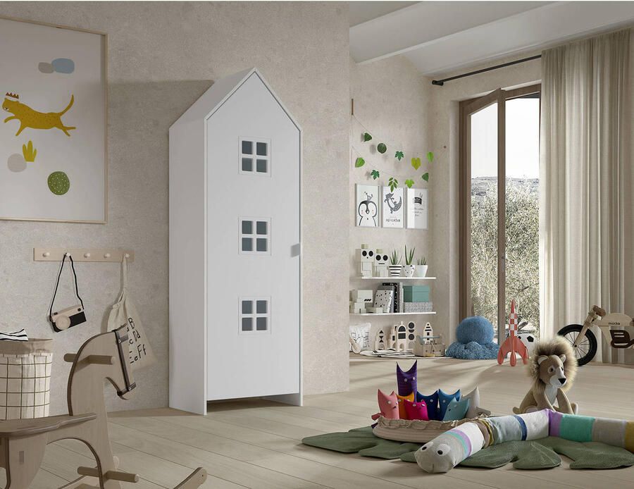 Vipack Kledingkast Casami Bruges 58x37x172 cm Wit - Foto 3