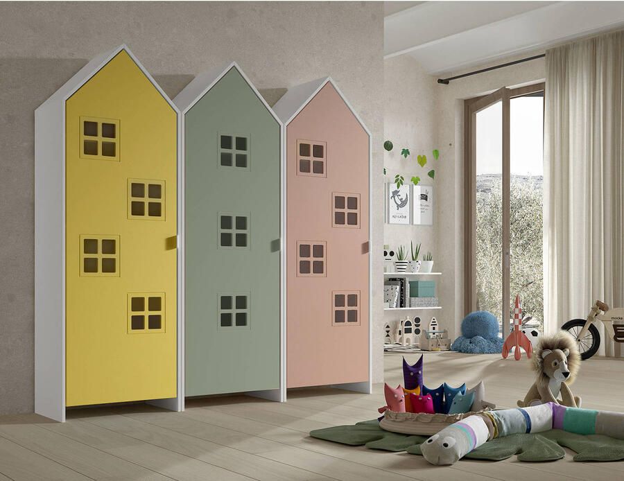 Vipack Kledingkast Casami Bruges 173x37x172 cm Geel - Foto 2