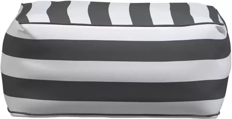 Vtwonen Opblaasbare buitenpoef Sit On Air Polyester Zwart Set van 2
