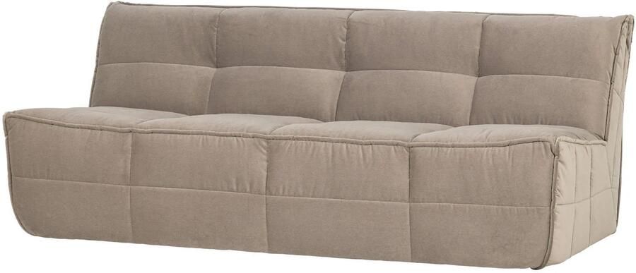 Vtwonen Cluster 3-Zits Bank Velvet Warm Taupe 81x204x91 - Foto 1