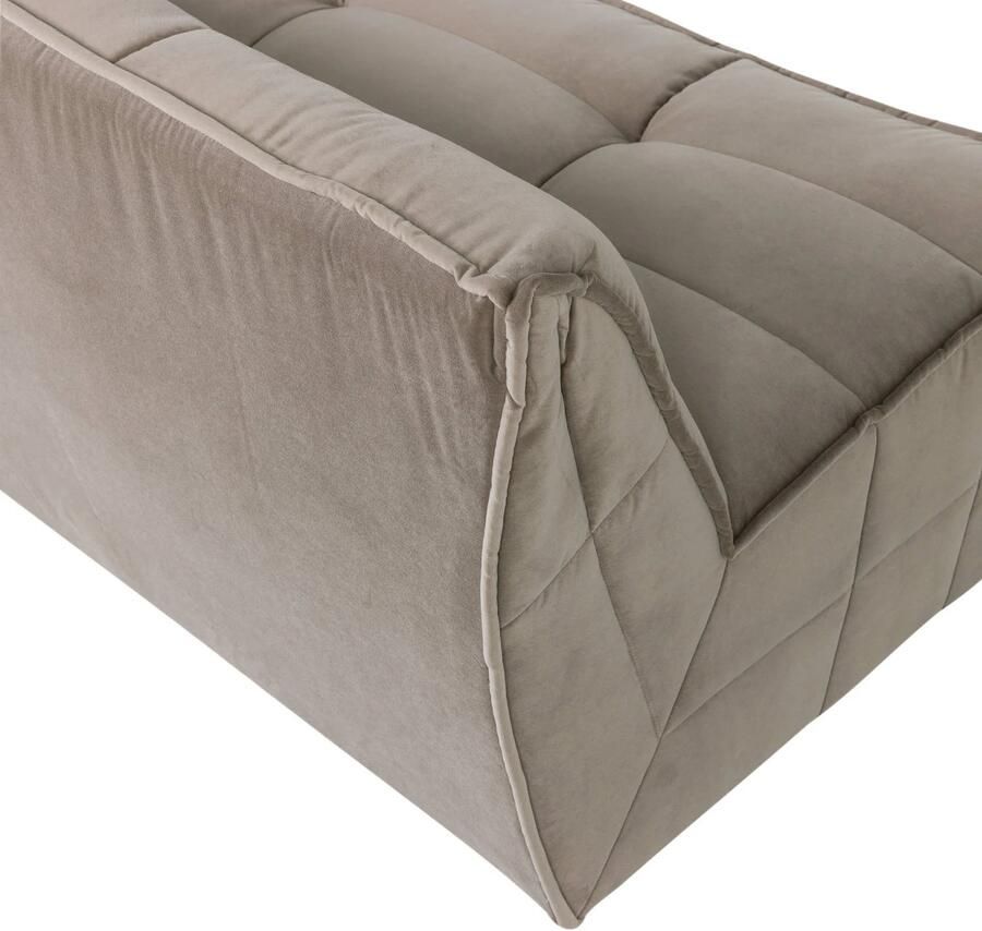 Vtwonen Cluster 3-Zits Bank Velvet Warm Taupe 81x204x91 - Foto 3