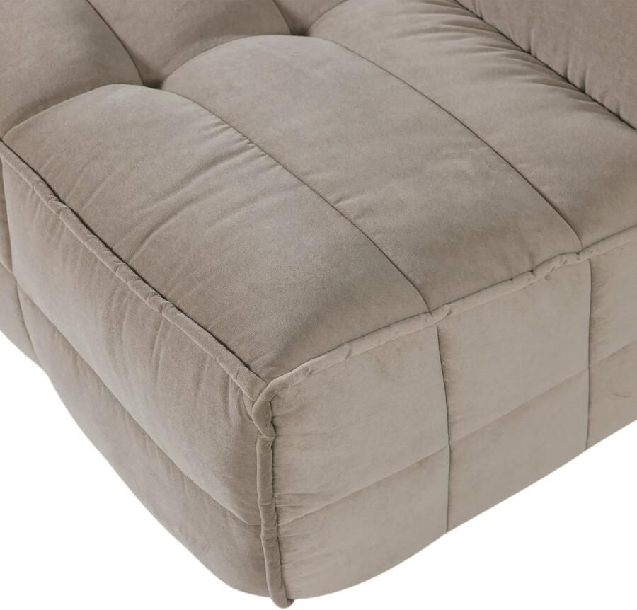 Vtwonen Cluster 3-Zits Bank Velvet Warm Taupe 81x204x91 - Foto 2
