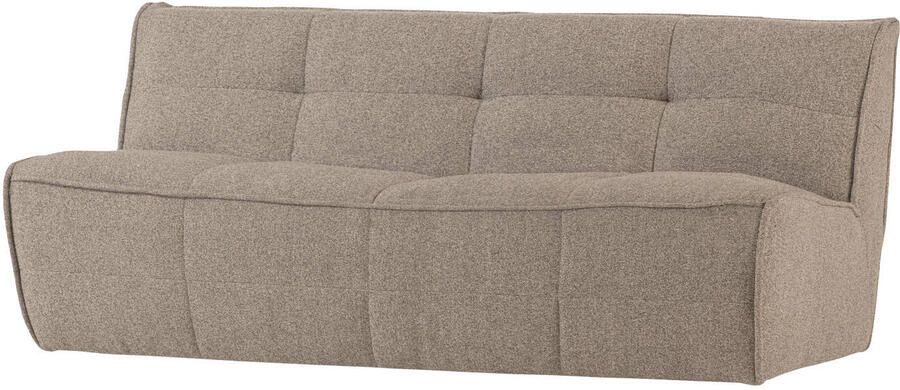 Vtwonen Cluster 3-Zits Bank Bouclé Khaki Bruin 81x204x91
