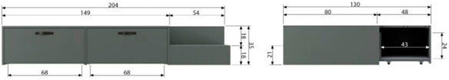 Vtwonen Vt Wonen Bed Stage Groen Hout Groen 35x204x131cm (HxBxD) - Foto 4